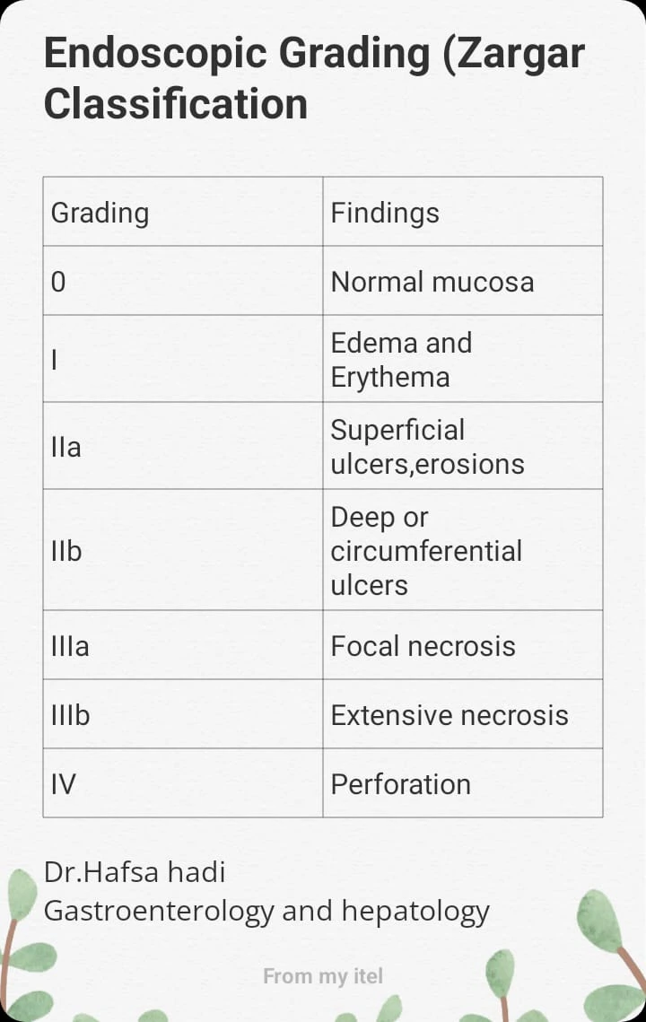zargar classification of corrosive intake