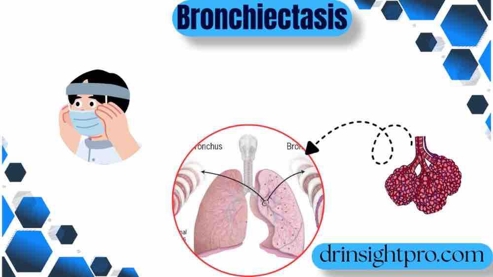 Illustration of lung structures and bronchial tissue with patient safety icon