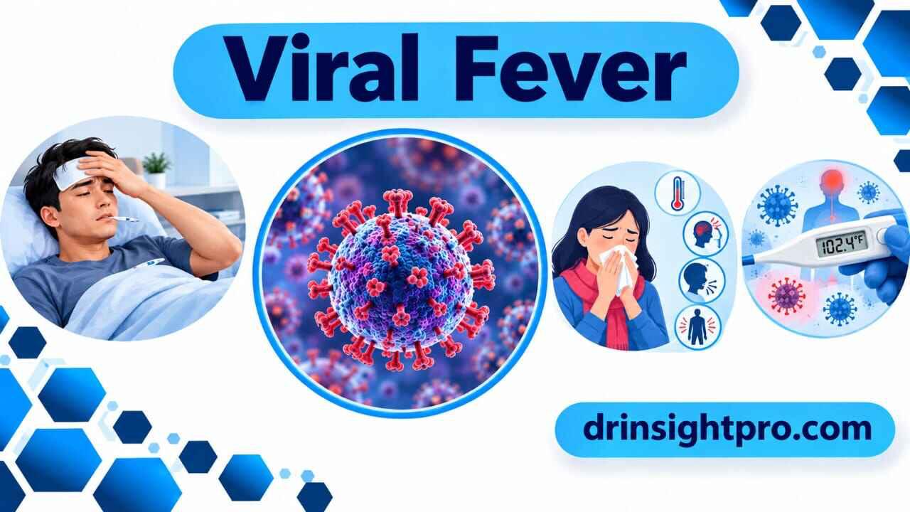 Complete clinical guide on viral fever symptoms and care illustrating fever signs viral infection and patient diagnosis