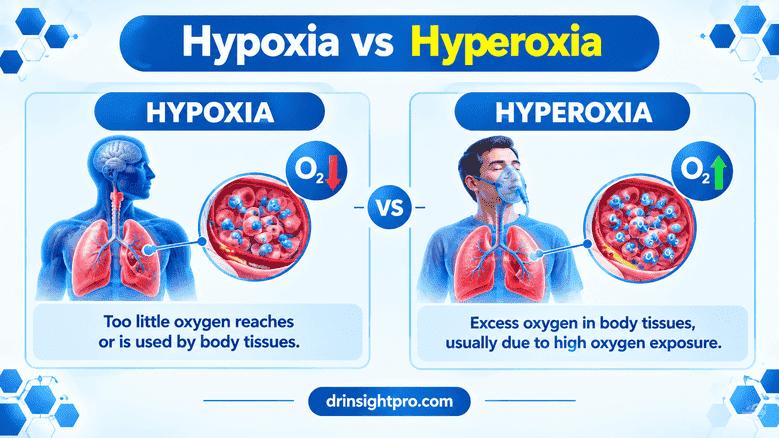 Hypoxia vs Hyperoxia: Differences Between Low and Excess Oxygen Levels in Body Tissues | Dr Insight Pro